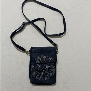 Milo canada black Leather Crossbody Bag women small travel vacation casual Y2K